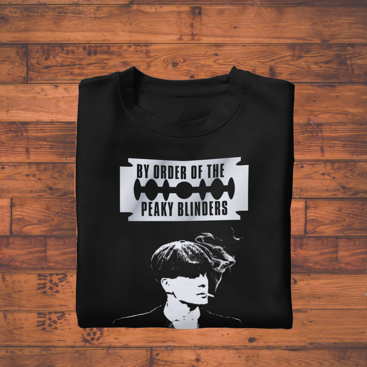 “By Order of the Peaky Blinders” Tee – Vintage Gangster Black Edition