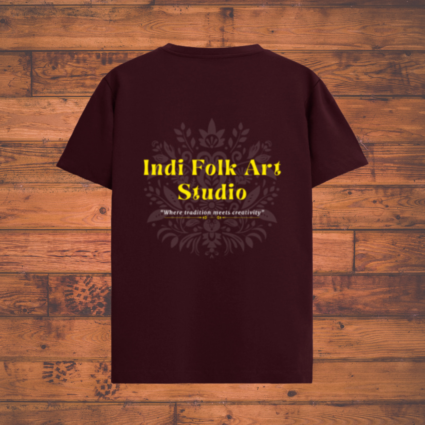 Indi Folk Art Dual Print Unisex Supima T-Shirt