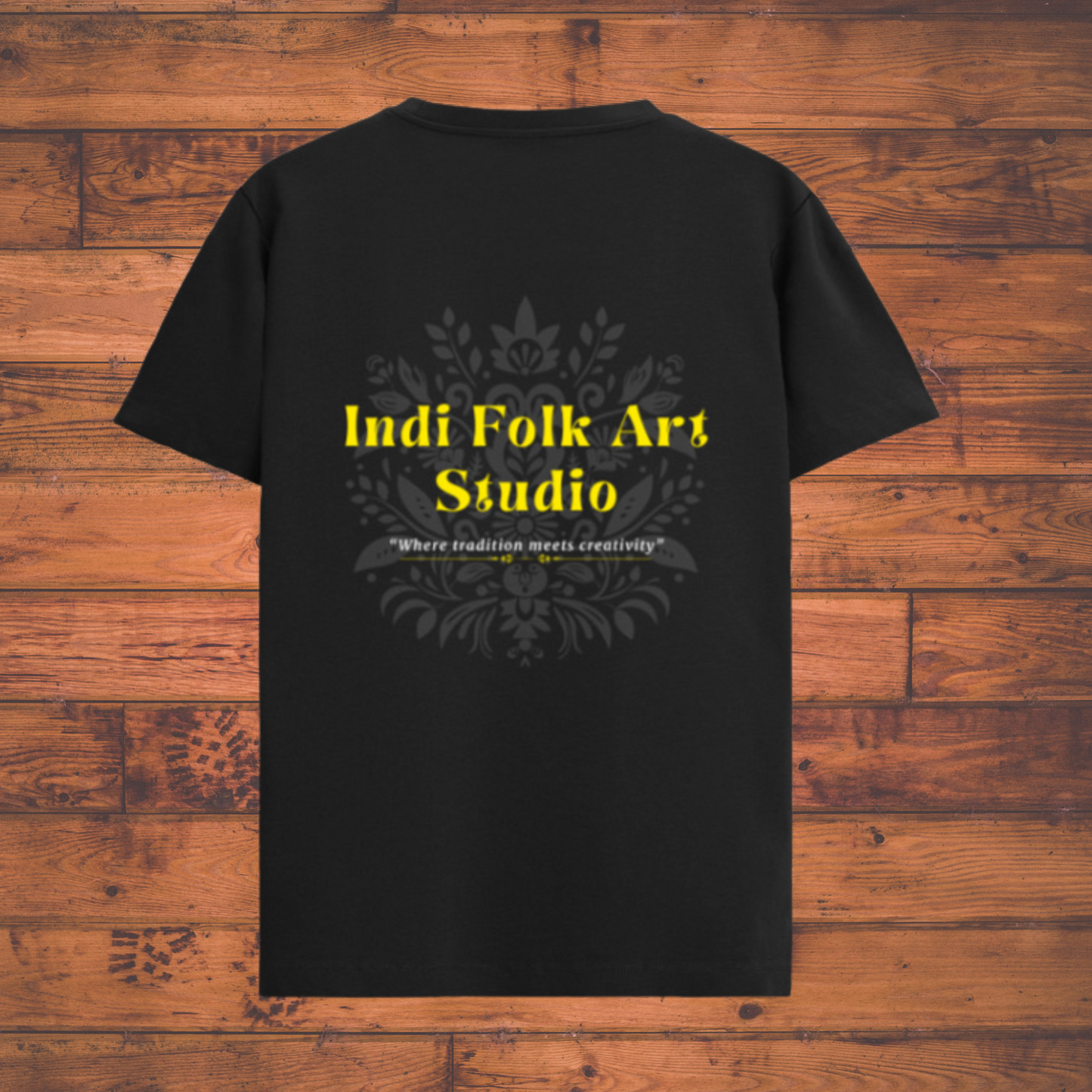 Indi Folk Art Dual Print Unisex Supima T-Shirt