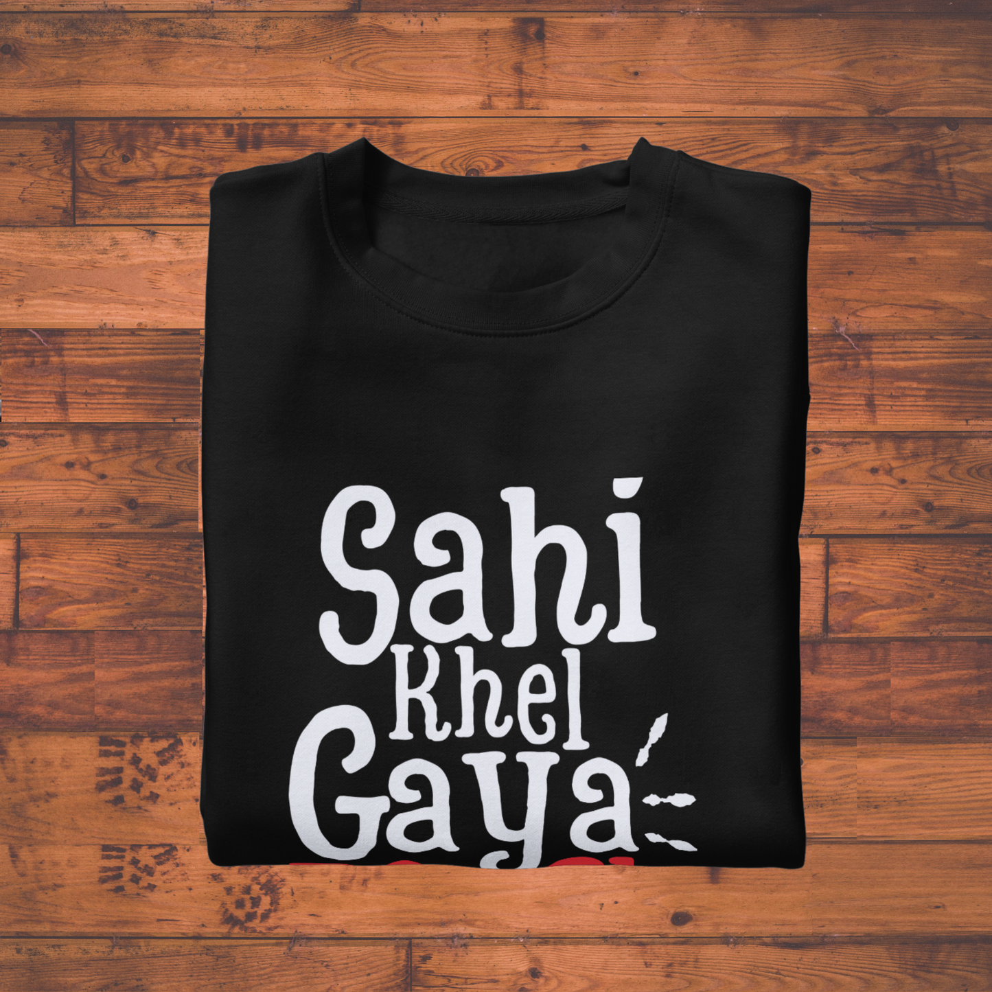 Sahi Khel Gaya Bancho Funny Quote T-Shirt – Unisex Black Cotton Tee