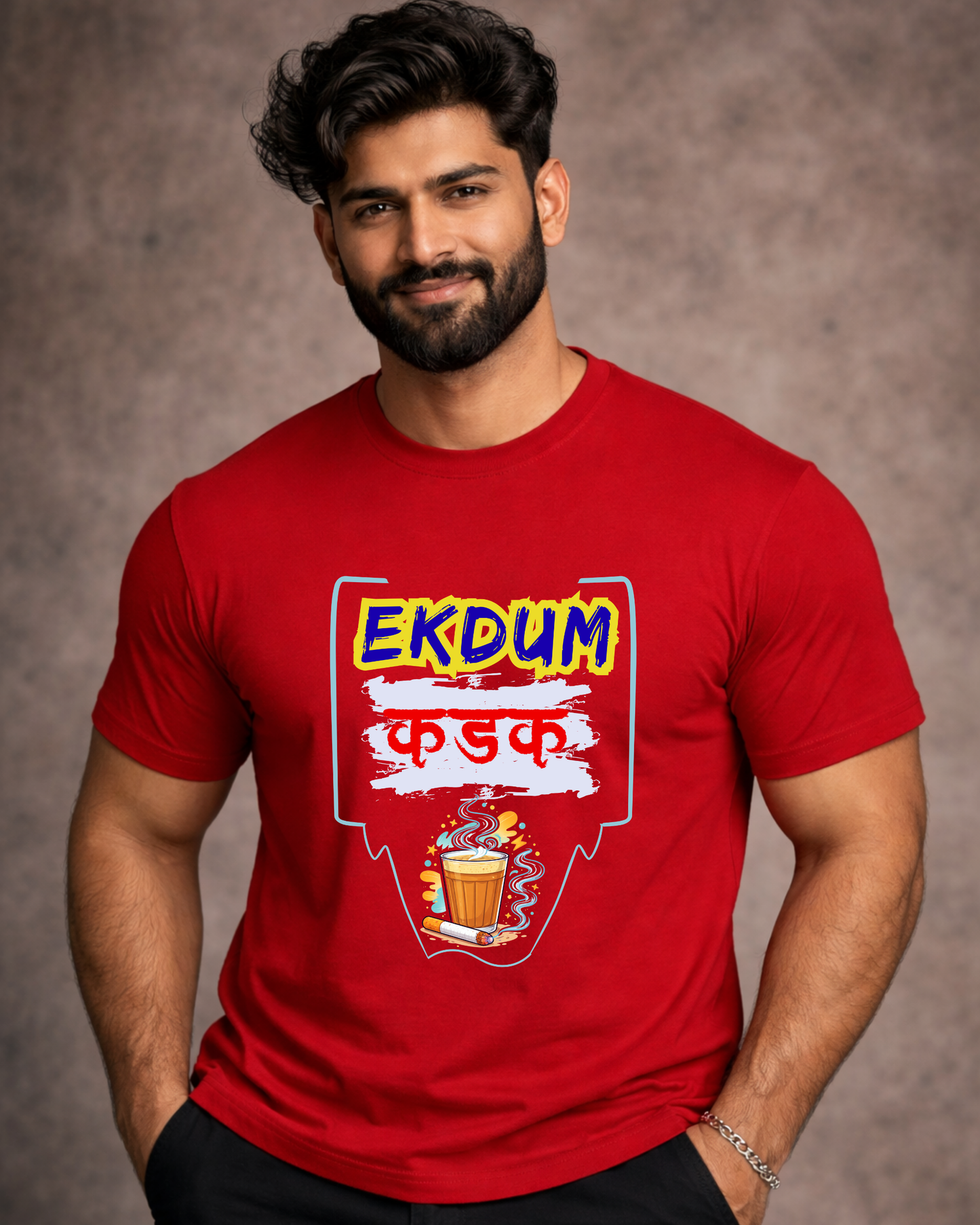 Ekdum Kadak Tea-Unisex Adults T-shirt