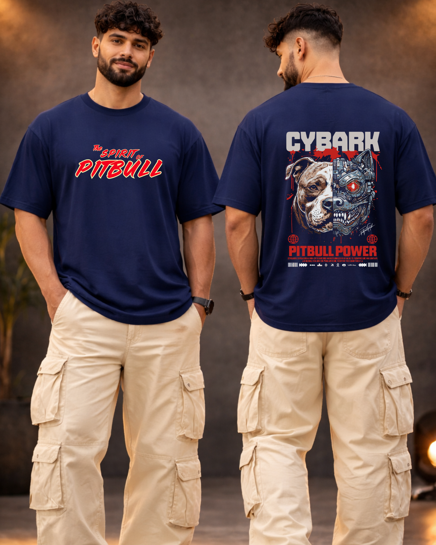Pitbull Power Oversized -Adults T-Shirt