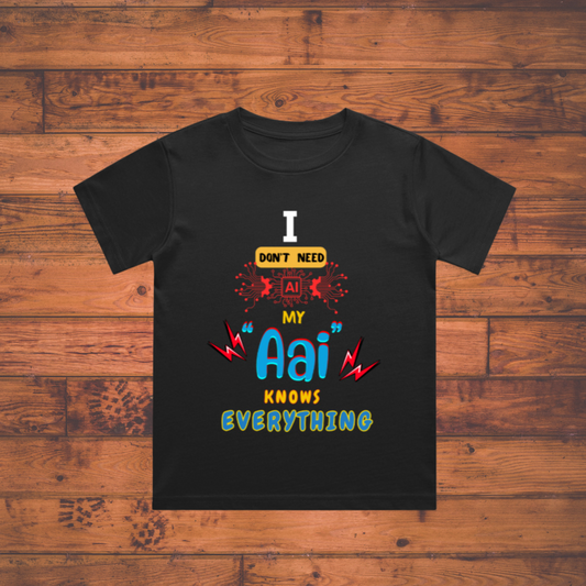 I Don’t Need AI My Aai Knows Everything T-Shirt