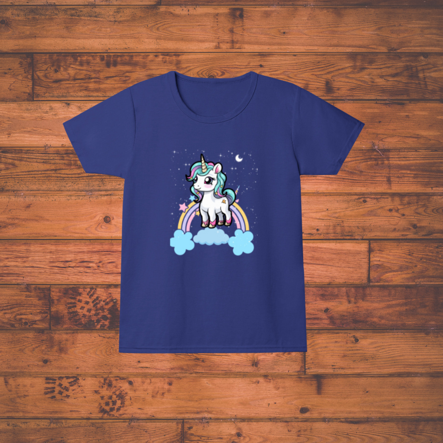 Unicorn Dreams Tee !" Girl's Crew Neck T-Shirt