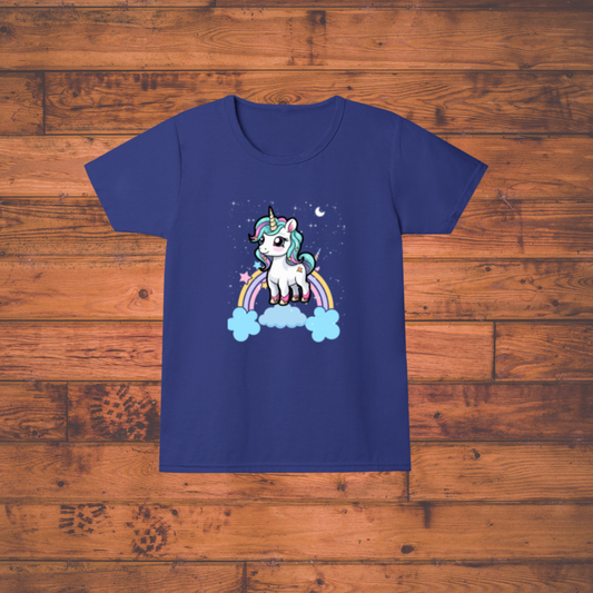 Unicorn Dreams Tee !" Girl's Crew Neck T-Shirt