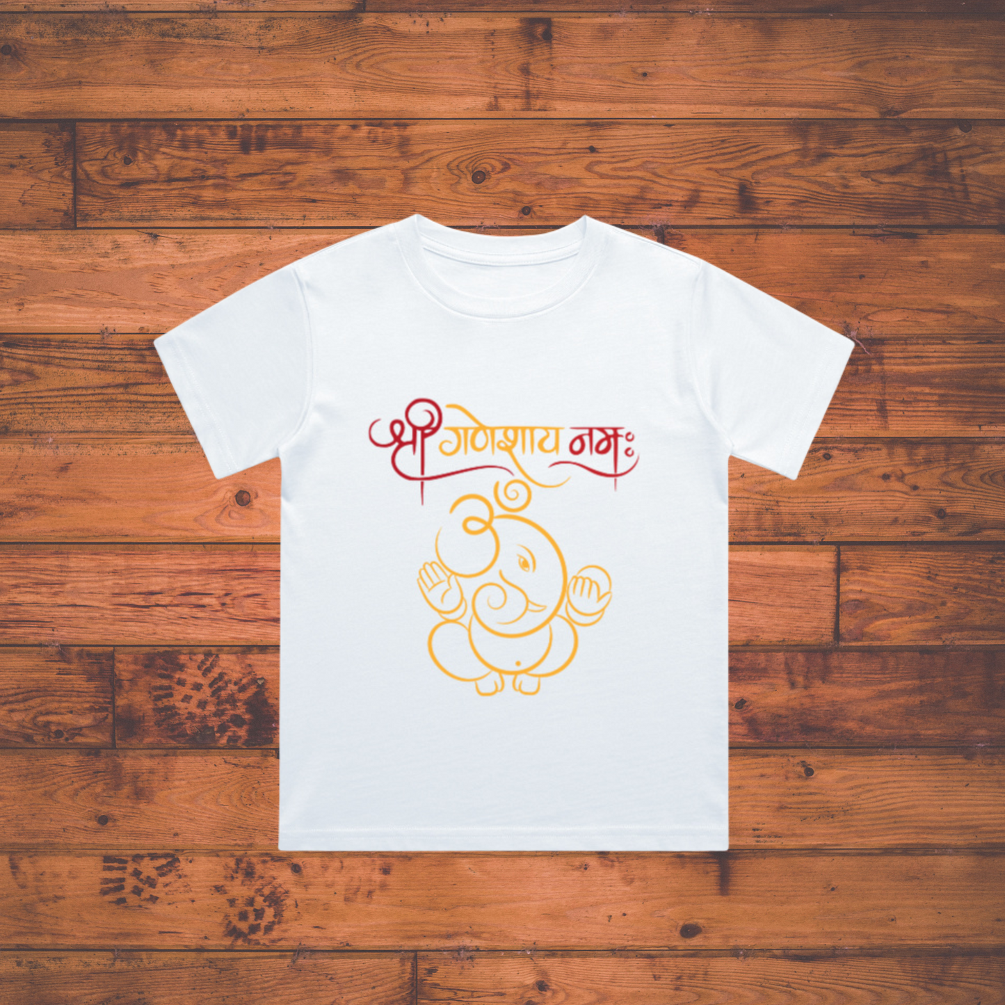 “Shree Ganeshaya Namah” Boy's Crew Neck T-Shirt