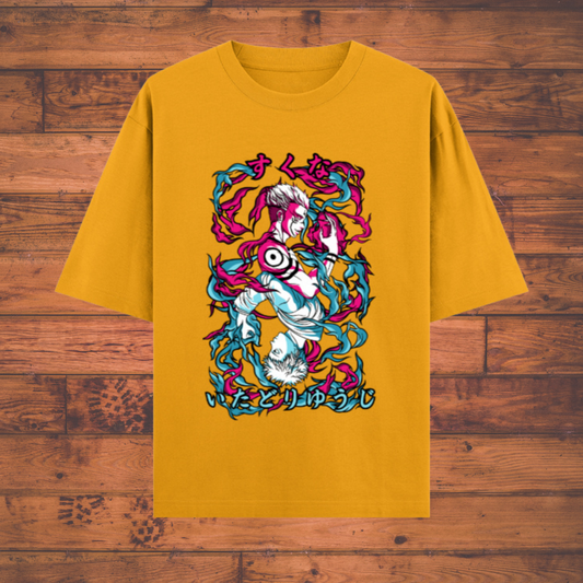 Sukuna vs Itadori – Jujutsu Kaisen Merch Oversized Classic Anime T-Shirts