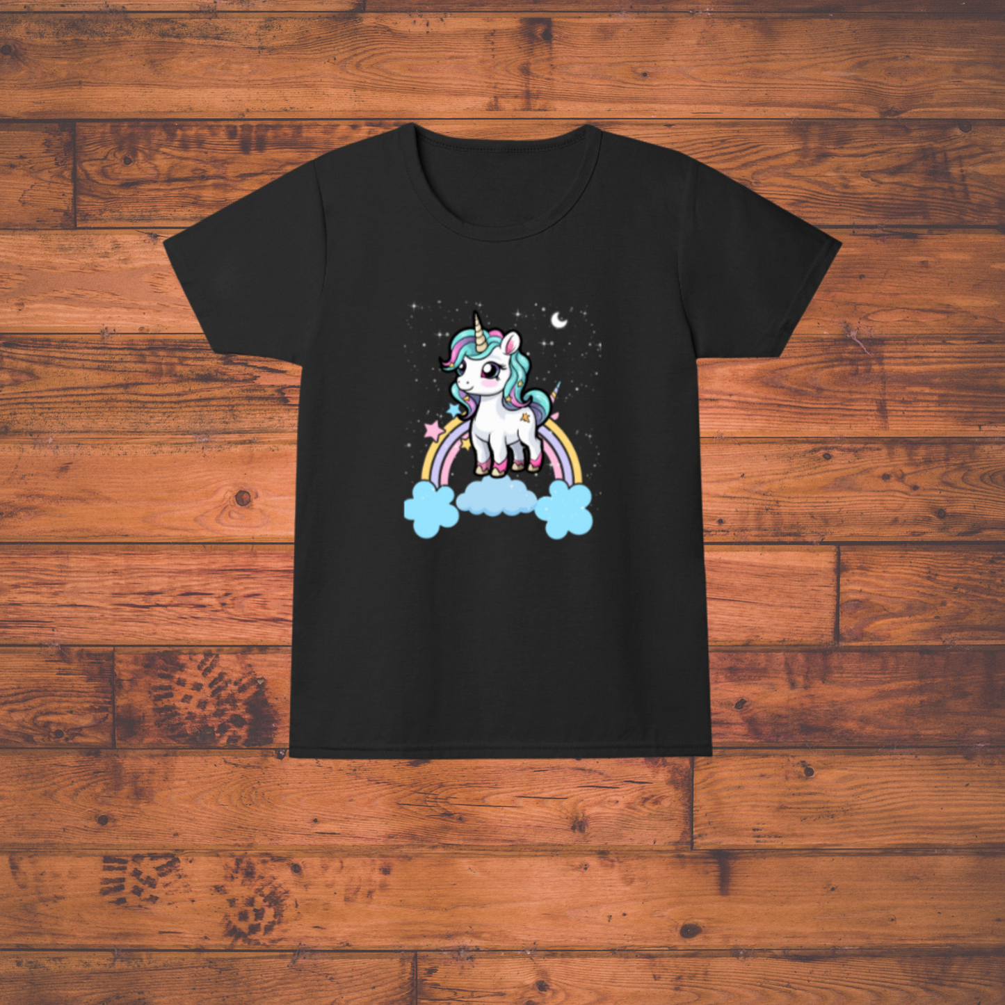 Unicorn Dreams Tee !" Girl's Crew Neck T-Shirt