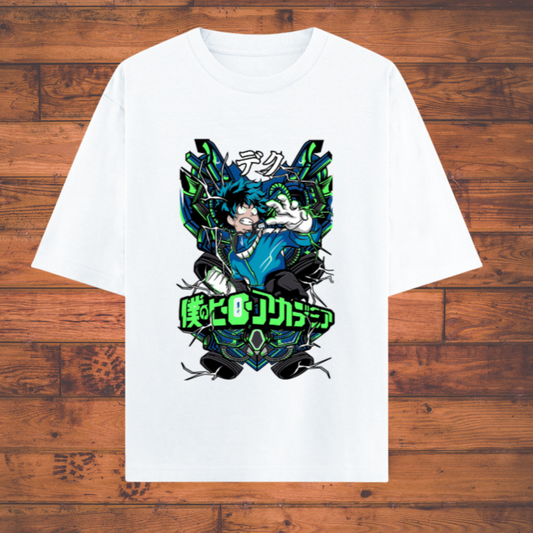 My Hero Academia – Deku Hero Mode Graphic T-Shirt (Unisex) Oversized Classic Anime T-Shirts