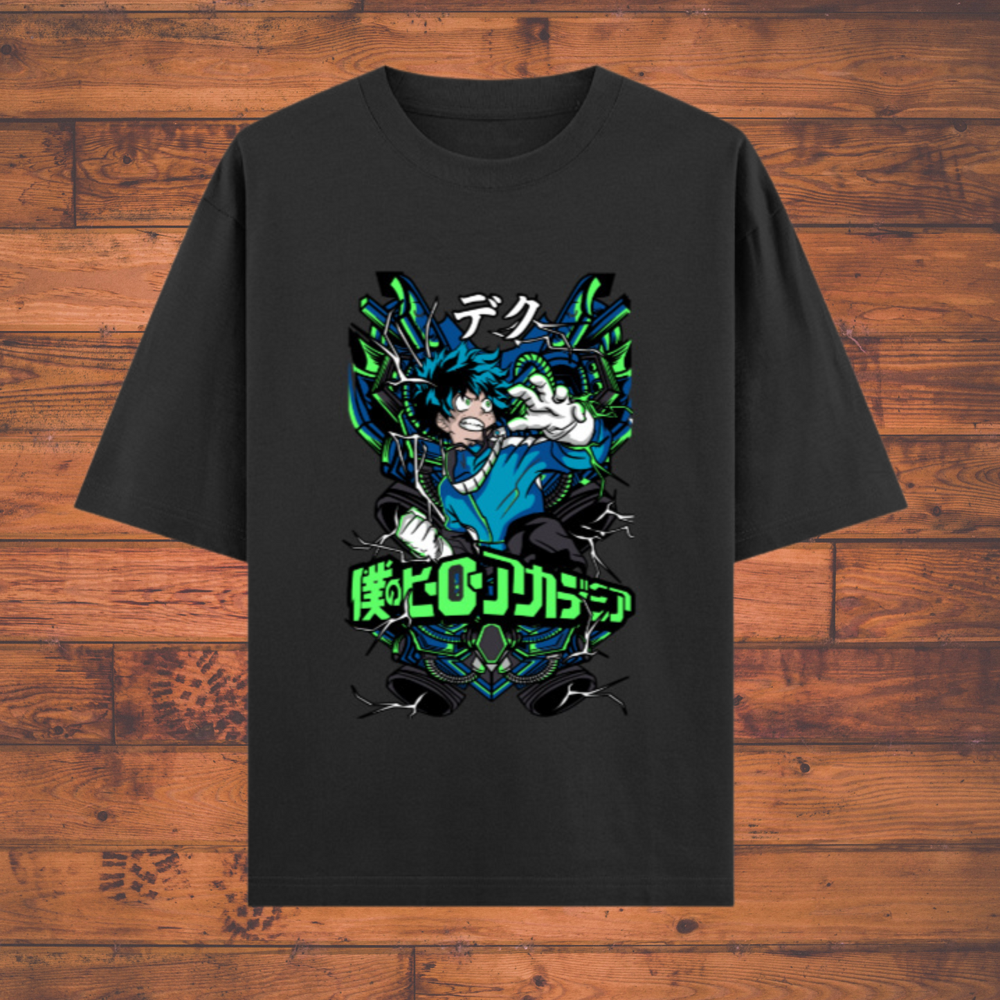 My Hero Academia – Deku Hero Mode Graphic T-Shirt (Unisex) Oversized Classic Anime T-Shirts