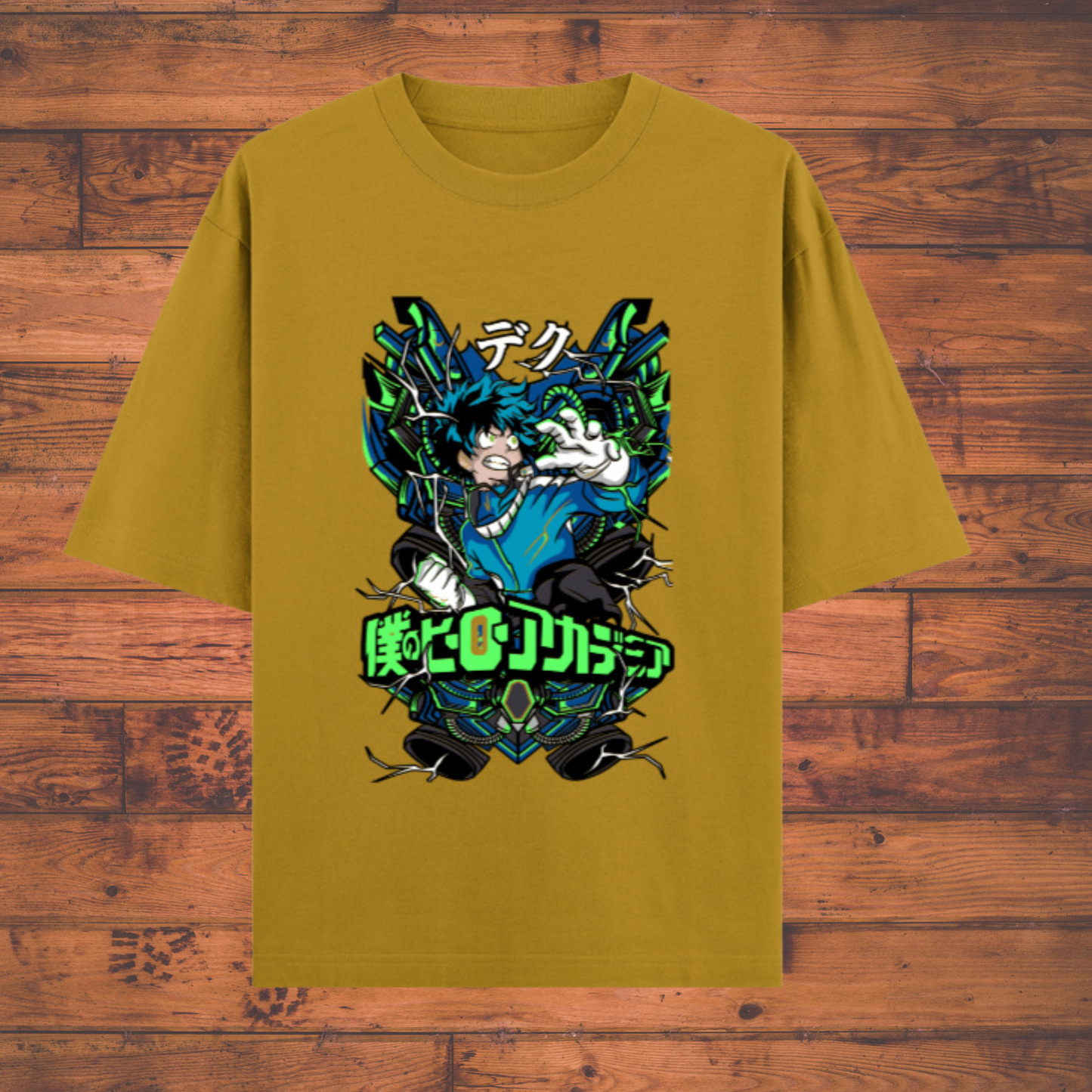 My Hero Academia – Deku Hero Mode Graphic T-Shirt (Unisex) Oversized Classic Anime T-Shirts