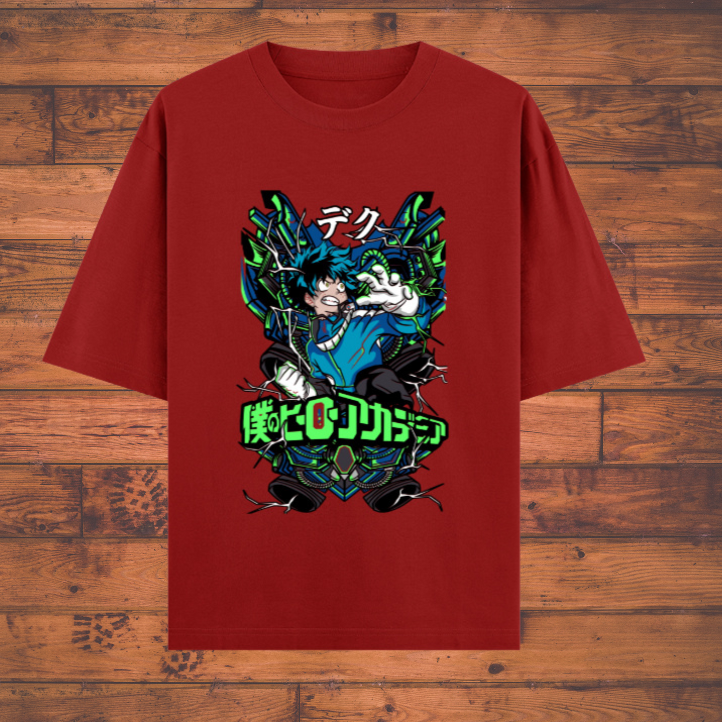 My Hero Academia – Deku Hero Mode Graphic T-Shirt (Unisex) Oversized Classic Anime T-Shirts
