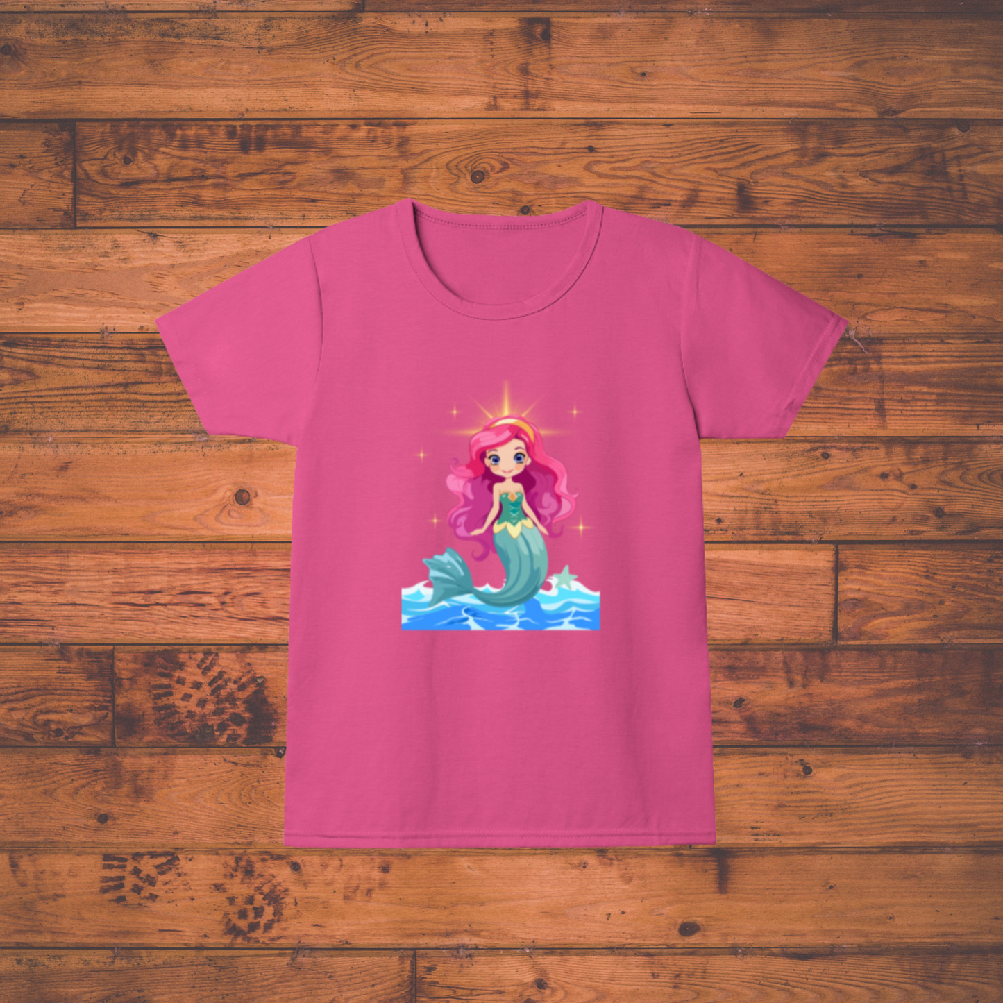 Magical Mermaid Tee Neck T-Shirt