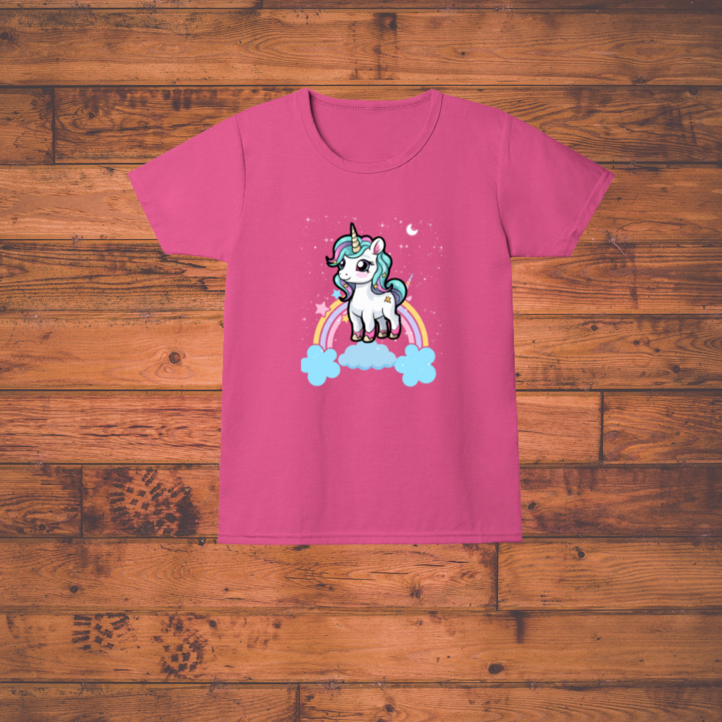 Unicorn Dreams Tee !" Girl's Crew Neck T-Shirt