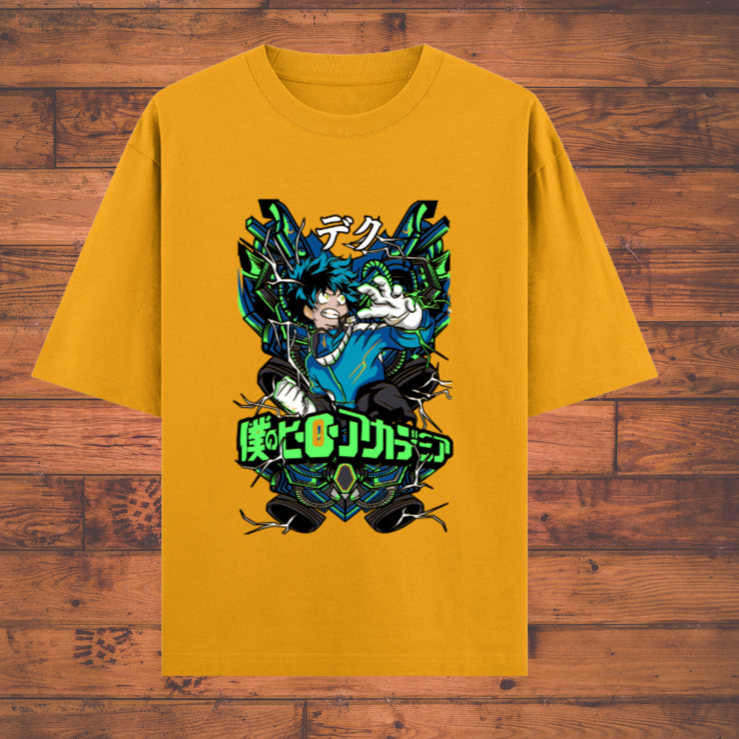 My Hero Academia – Deku Hero Mode Graphic T-Shirt (Unisex) Oversized Classic Anime T-Shirts