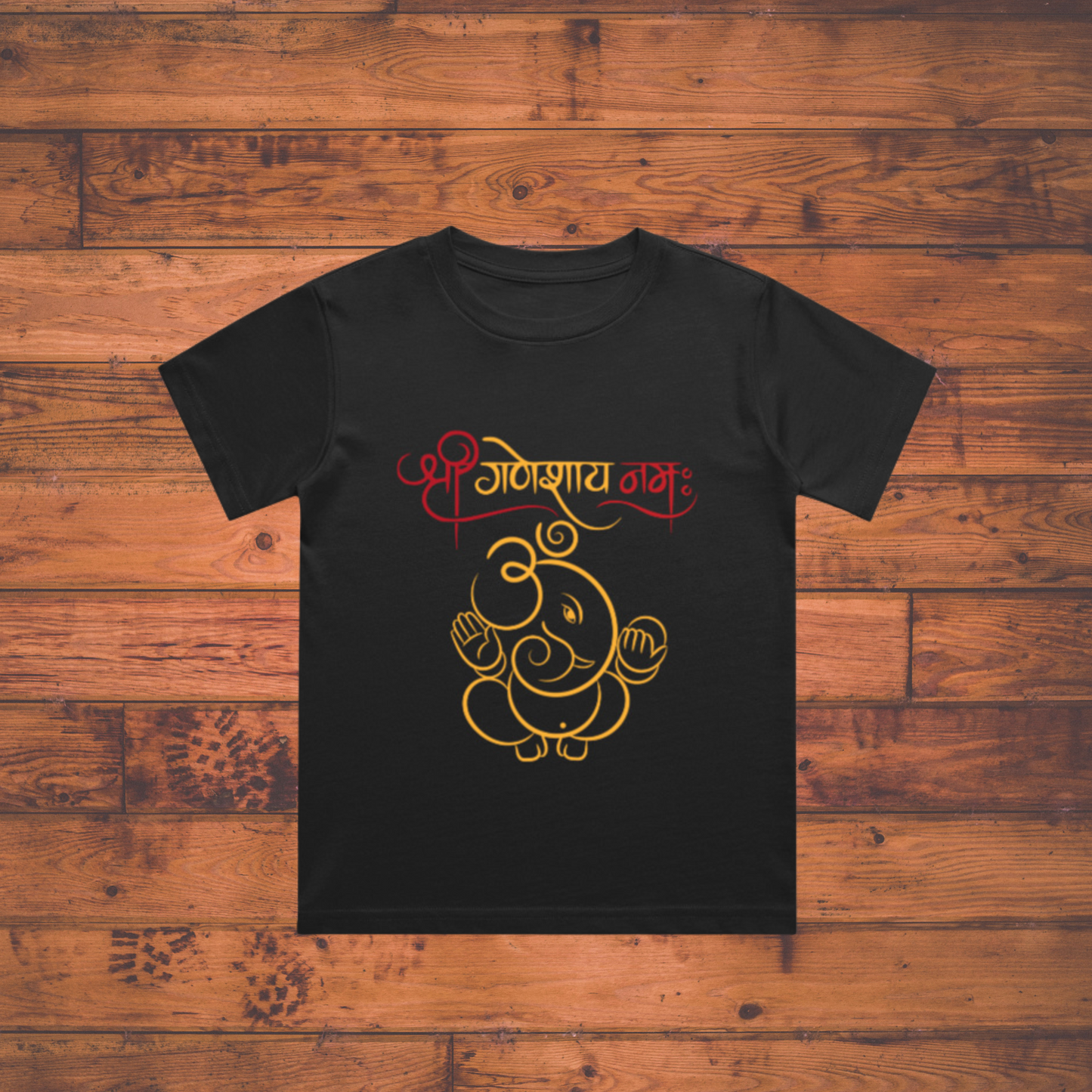 “Shree Ganeshaya Namah” Boy's Crew Neck T-Shirt