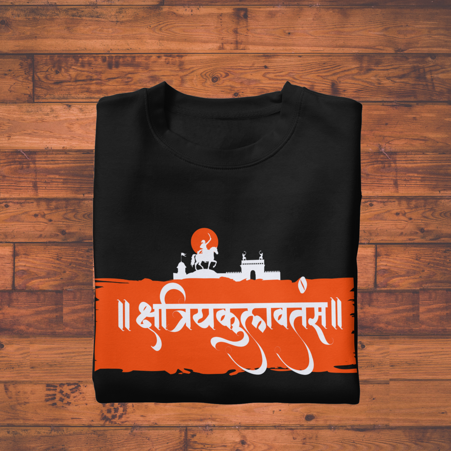 "क्षत्रियकुलावतंस" – Chhatrapati Shivaji Maharaj Inspired T-Shirt | Marathi Heritage Series