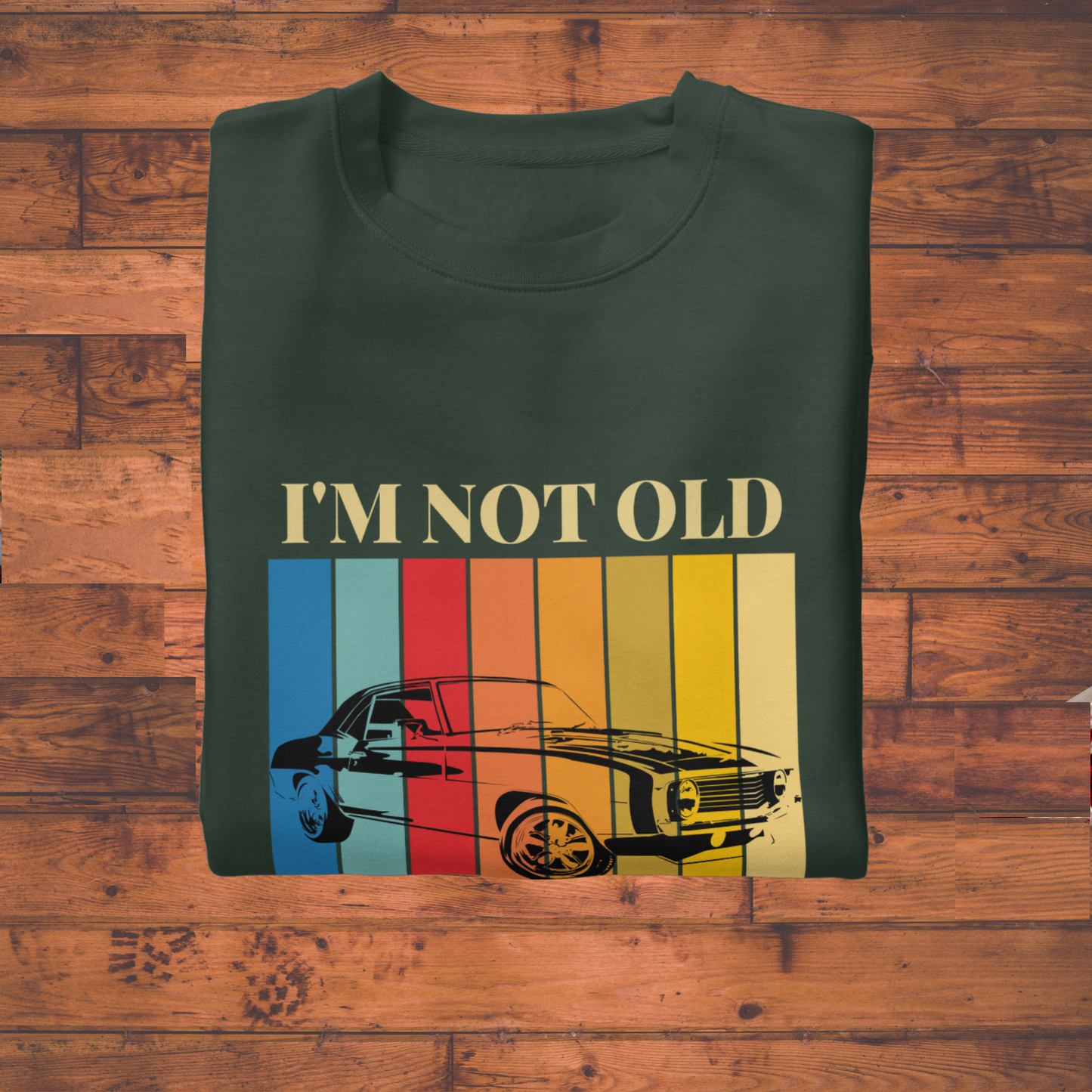 "I'm Not Old, I'm Classic” Retro Car Unisex Classic Crew T-Shirt