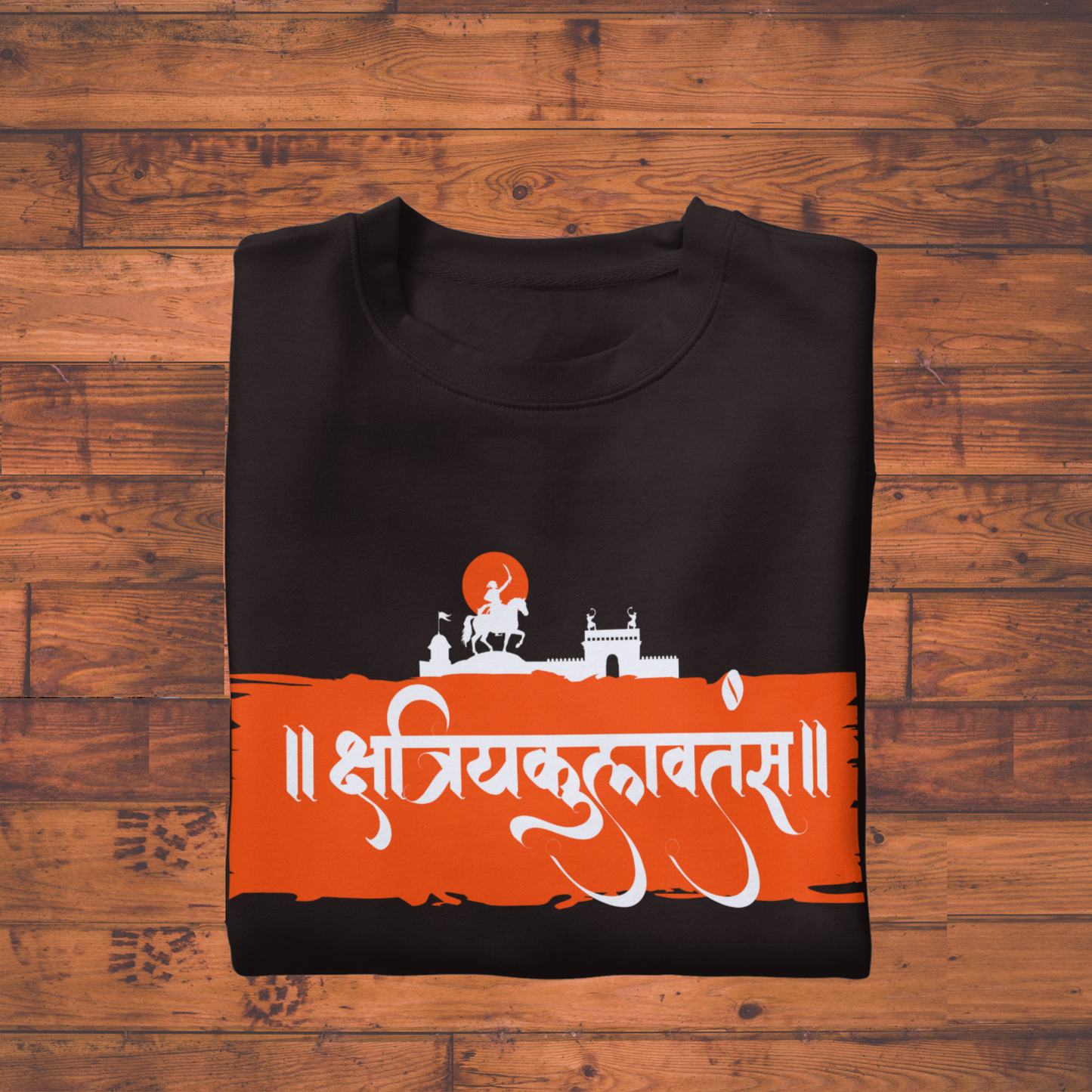 "क्षत्रियकुलावतंस" – Chhatrapati Shivaji Maharaj Inspired T-Shirt | Marathi Heritage Series