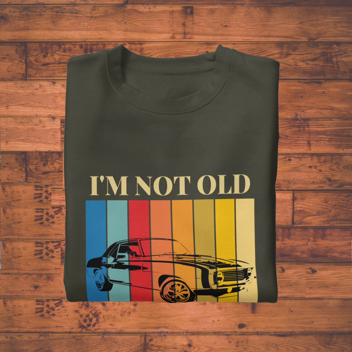 "I'm Not Old, I'm Classic” Retro Car Unisex Classic Crew T-Shirt