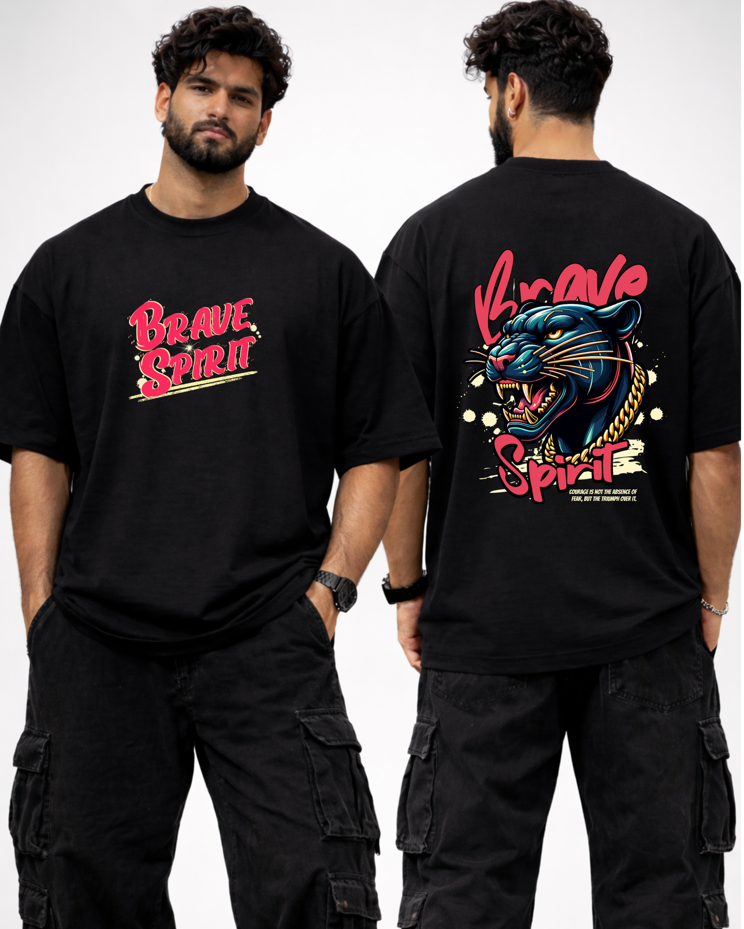 Brave Spirit -Unisex Oversized Adults T-Shirt