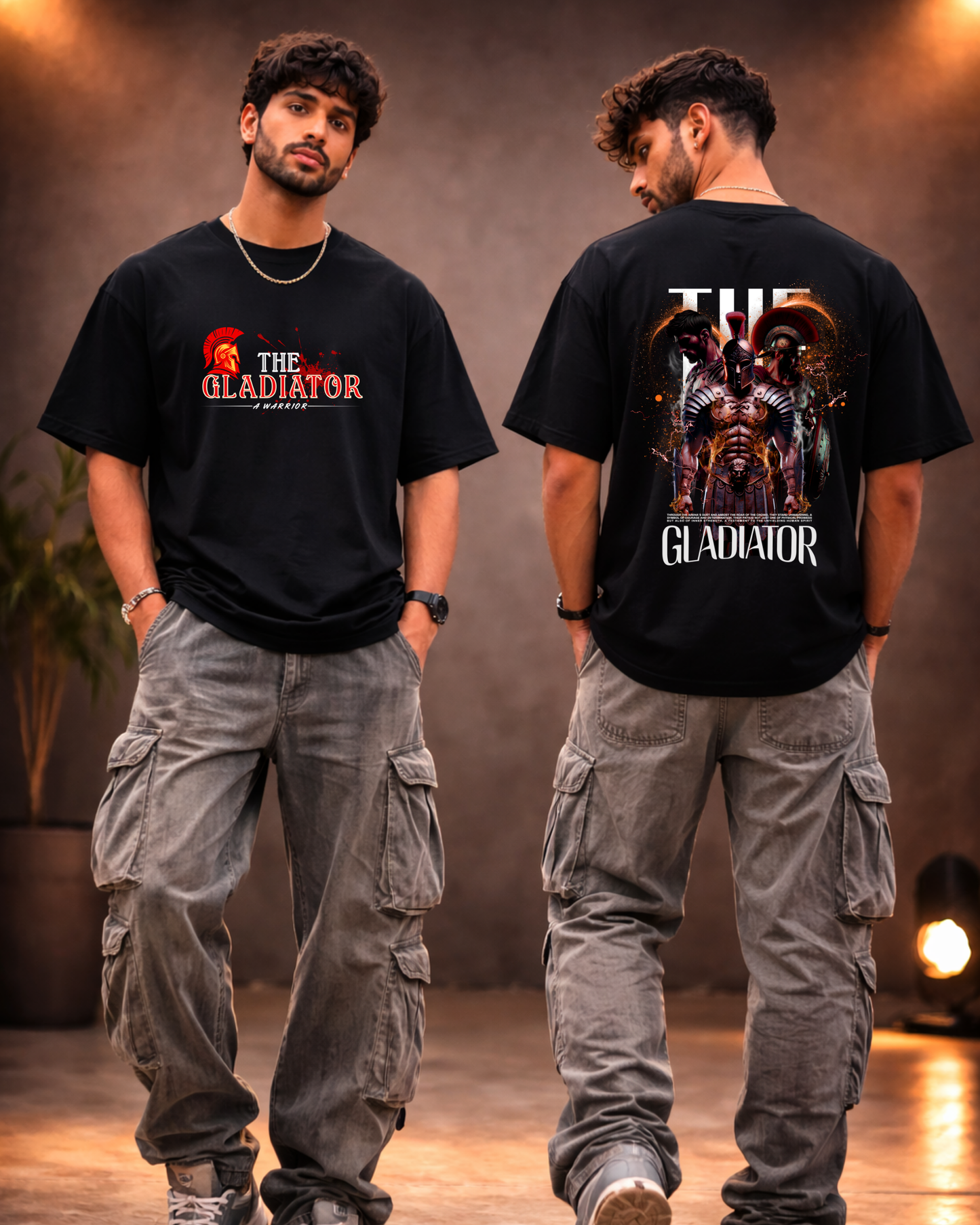 Gladiator-Unisex Oversized Adults T-Shirt