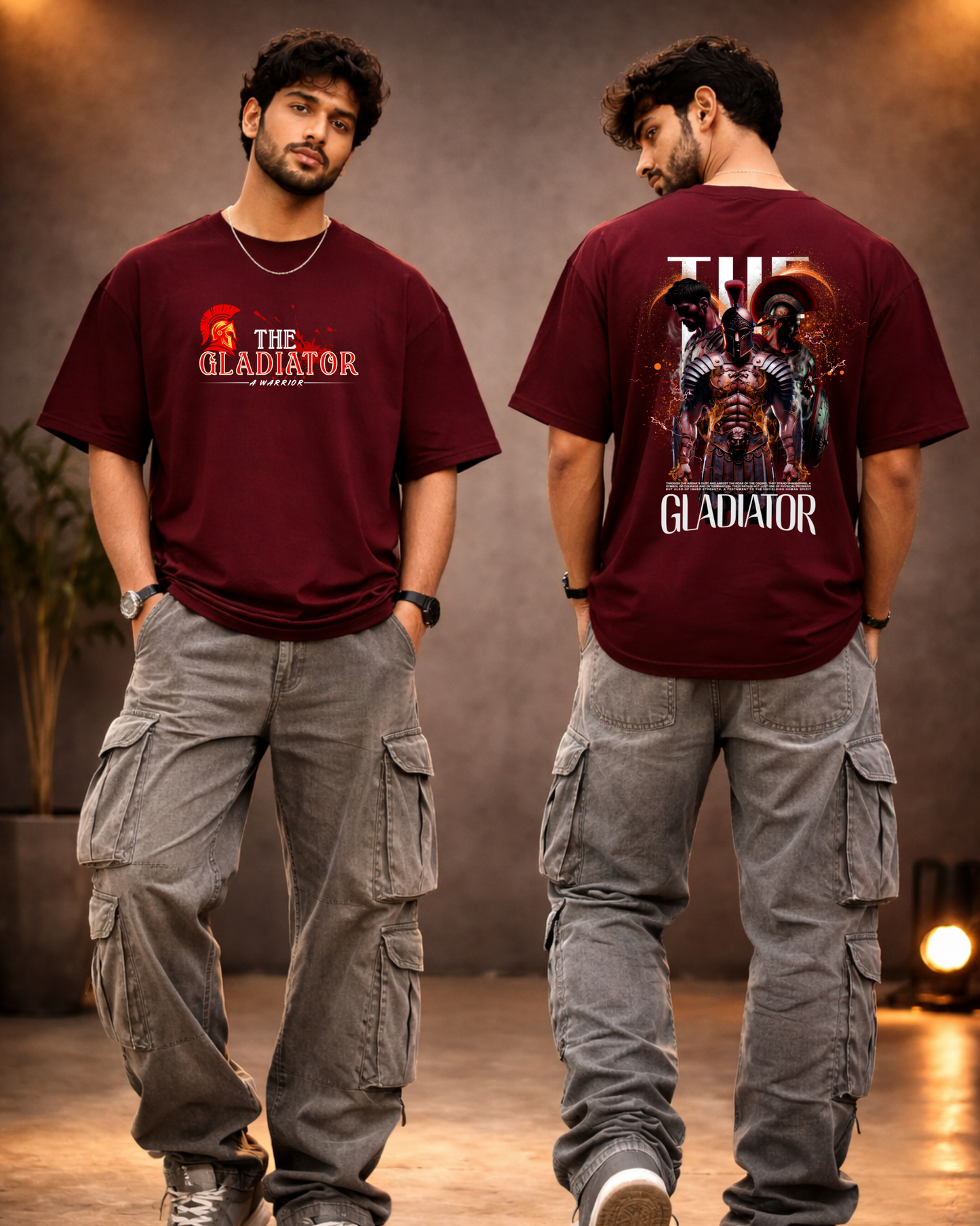 Gladiator-Unisex Oversized Adults T-Shirt