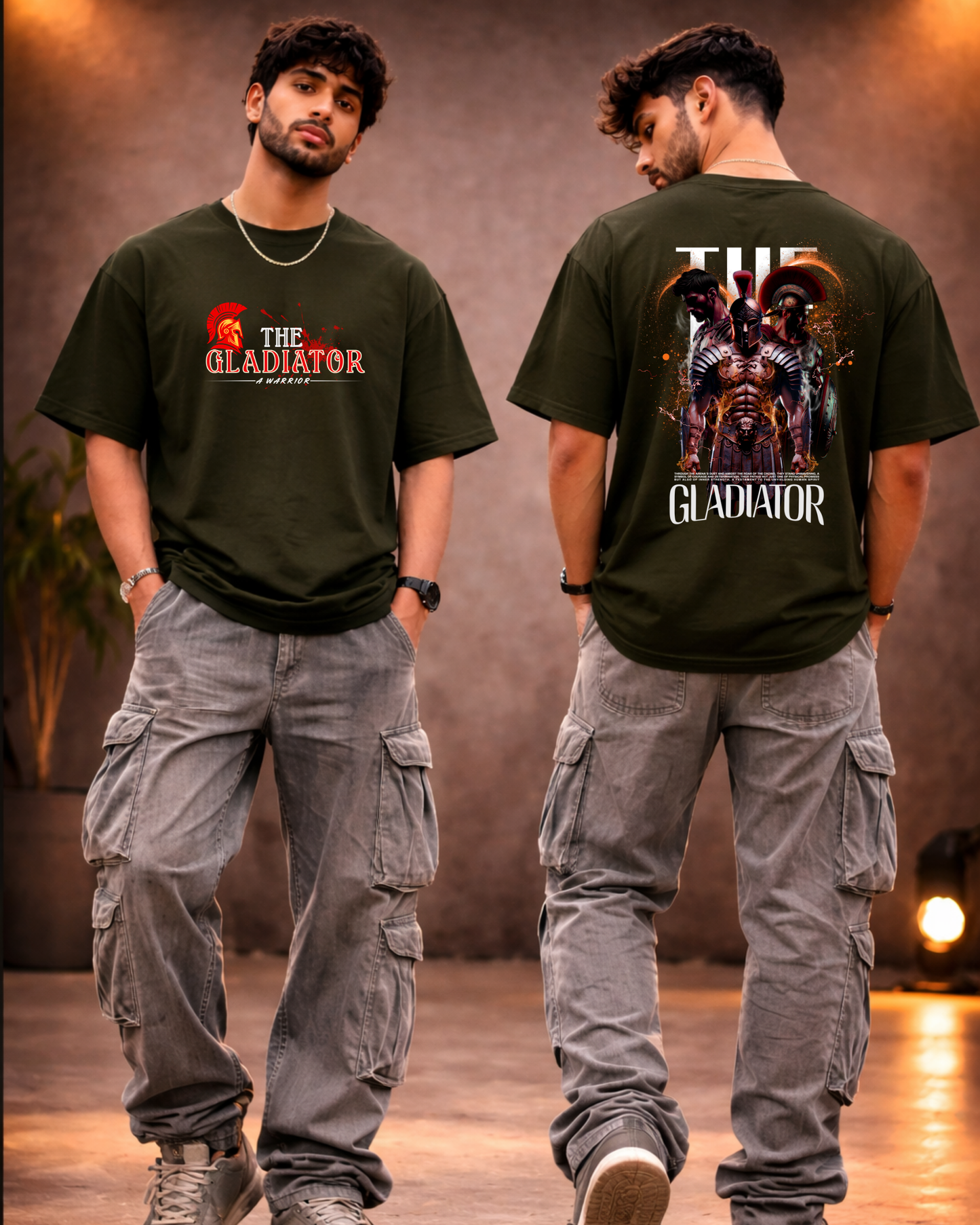 Gladiator-Unisex Oversized Adults T-Shirt