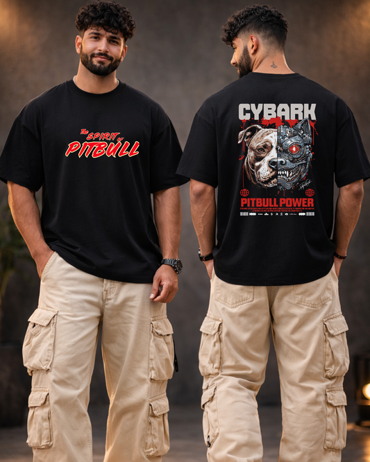 Pitbull Power Oversized -Adults T-Shirt