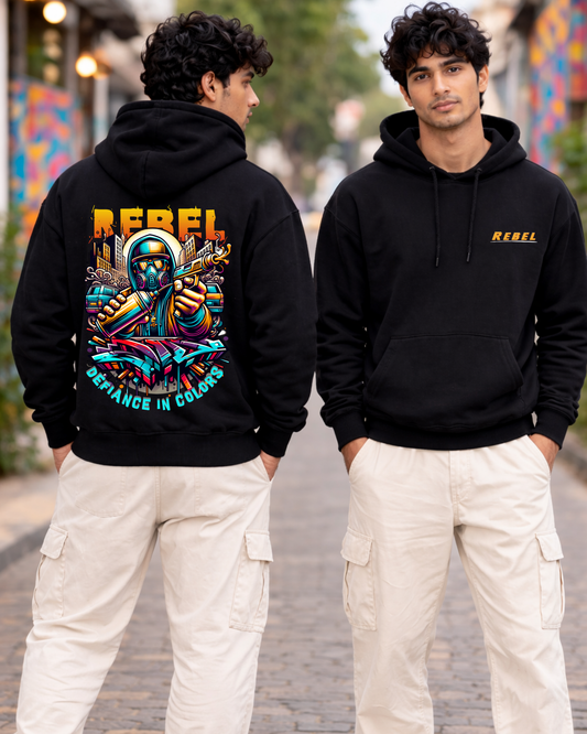 REBEL-Unisex Pullover Adults Hoodie